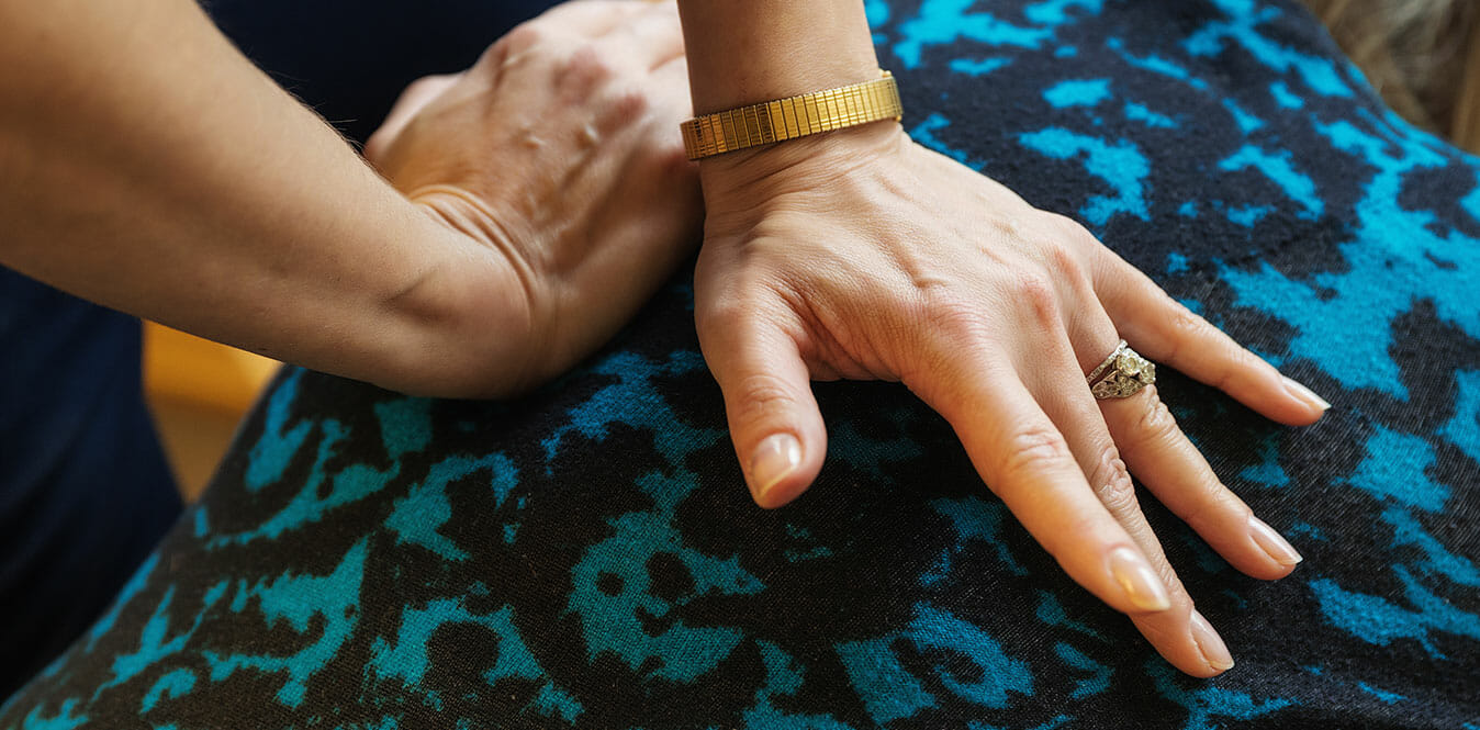 Patient receiving chiropractic care