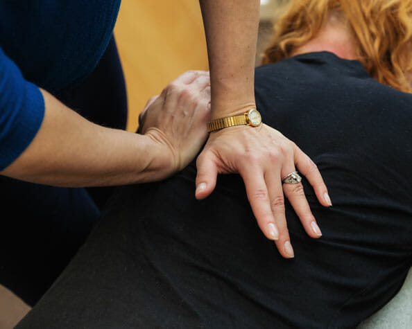 Chiropractic consultation at Drake Chiropractic
